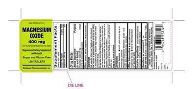 Image Descriptionrichmond Magnesium Oxide Tabs, 400 mg 120 Ct Label Pdf (FINAL-1)